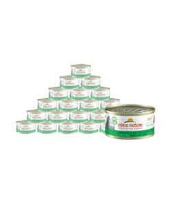Almo Nature Nassfutter Für Katzen HFC Natural, Thunfisch Mit Mais, 24 X 70 G