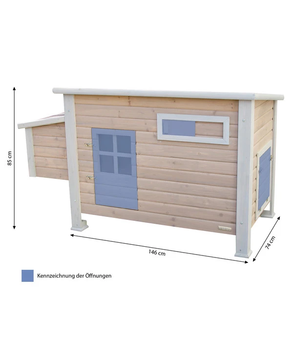 KERBL Hühnerstall Emma, Ca. B146/H85/T74 Cm 6 KERBL Hühnerstall Emma, Ca. B146/H85/T74 Cm – Bild 4