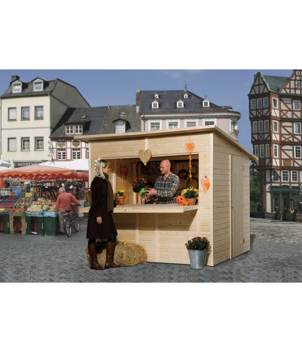 Weka Verkaufshaus 221, Ca. B283/H226/T240 Cm 3 Weka Verkaufshaus 221, Ca. B283/H226/T240 Cm