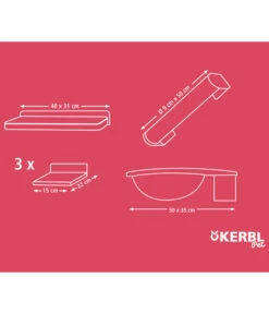 KERBL Pet Kletterwand Rocky, 6-teilig -Gartenbedarfsgeschäft 2028520 WE DE 006 KerblKMKletterwandRocky