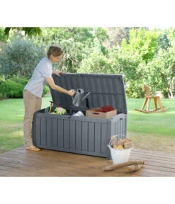 Keter Aufbewahrungsbox Glenwood, 390 Liter, Ca. B128/H61/T65 Cm -Gartenbedarfsgeschäft 2190270 WE MO 003 KeterAufbewahrungsbox
