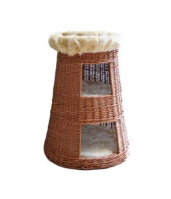 Silvio Design Katzenhöhle "Doppel-Korbturm"