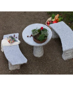 Dehner Granit-Tisch, Rund, Ca. Ø75/H75 Cm -Gartenbedarfsgeschäft 2741676 WE MO 002 GranitTischrund75cm