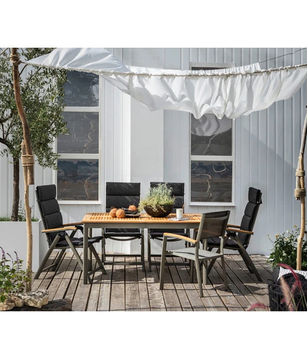 Dehner Teak-Ausziehtisch Colmar, Ca. B152-210/H76/T89 Cm 5 Dehner Teak-Ausziehtisch Colmar, Ca. B152-210/H76/T89 Cm – Bild 3