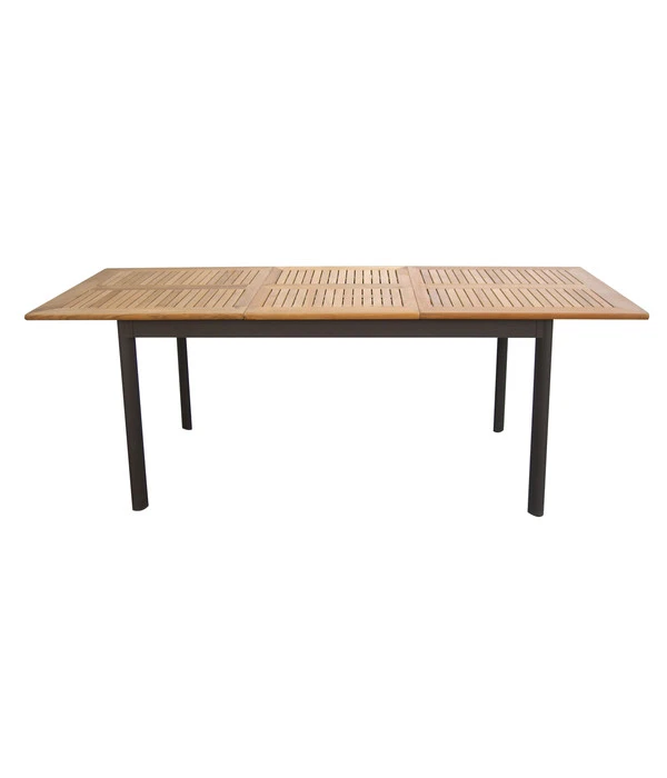 Dehner Teak-Ausziehtisch Colmar, Ca. B152-210/H76/T89 Cm 3 Dehner Teak-Ausziehtisch Colmar, Ca. B152-210/H76/T89 Cm