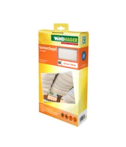 Windhager Sonnensegel, Rechteckig,ca. B270/T140cm -Gartenbedarfsgeschäft 2833440 WE FS 001 Sonnensegel270x140weiss