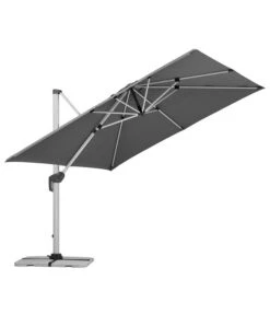 Schneider Premium Ampelschirm Monaco, Granitgrau, Quadratisch, Ca. B300/T300 Cm -Gartenbedarfsgeschäft 2887982 WE DE 002 SchirmMOnaco300x300