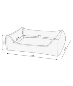 Dehner Lieblinge Kuschelbett Sammy, Rechteckig, Beige -Gartenbedarfsgeschäft 3032851 WE BG 001 DehnerKuschelbettSammyrechteckigbeige S