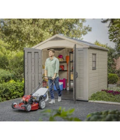 Keter Kunststoffgerätehaus Factor 8x8, Ca. B256,5/H243/T255 Cm -Gartenbedarfsgeschäft 3037959 WE MO 002 KeterGeraetehaus