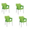 Best Alu-Stapelsessel Vegas, 4 Stück -Gartenbedarfsgeschäft 3046554 WE FS 001 VegasStapelsesselGruen