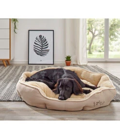 Dehner Lieblinge Kuschelbett Sammy, Oval, Grau -Gartenbedarfsgeschäft 3066958 WE MO 003 HundebettSammyOvalgrau
