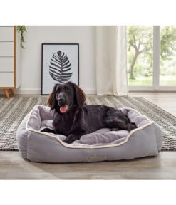 Dehner Lieblinge Kuschelbett Sammy, Rechteckig, Grau -Gartenbedarfsgeschäft 3067089 3032893 3067139 3067162 WE MO 002 HundebettSammygrau
