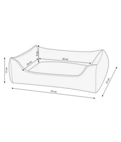 Dehner Lieblinge Kuschelbett Sammy, Rechteckig, Grau -Gartenbedarfsgeschäft 3067089 WE BG 001 DehnerKuschelbettSammyrechteckiggrau S