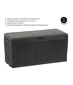 Keter Aufbewahrungsbox Comfy, 270 Liter, Ca. B116,7/H57/T44,7 Cm -Gartenbedarfsgeschäft 3128733 WE IG 001 AufbewahrungsboxComfy270Liter
