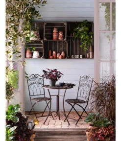 Metalltisch Antik, Ca. Ø61/H72 Cm -Gartenbedarfsgeschäft 3214889 WE MO 001 GruppeAntikNEU