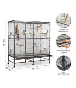 Montana Vogelvoliere Paradiso 150 -Gartenbedarfsgeschäft 3239878 WE D 0011 PPVoliereParadiso150AntikPlatinum