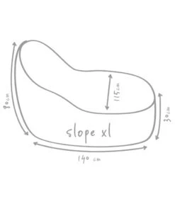 Outbag Outdoor-Sitzsack Slope XL Skin -Gartenbedarfsgeschäft 3466166 WE DE 002 SlopeSkinKieselXl