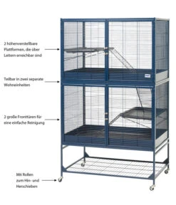 SAVIC Nagerheim Suite Royal 95 Double, Ca. B95/H159/T63 Cm -Gartenbedarfsgeschäft 3479474 WE IG 003 SuiteRoyal95DoubleMarine