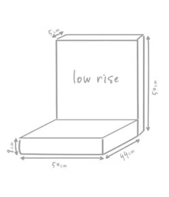 Outbag Niederlehnerpolster Low Rise Plus, Ca. B50/H8/T94 Cm -Gartenbedarfsgeschäft 3510955 WE DE 002 LowRisePlusAnthrazit