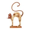 Ferrum Buckelnde Holz-Katze Mit Metall-Applikationen, Ca. B32/H51 Cm -Gartenbedarfsgeschäft 3651171 WE FS 001 FerrumBuckelndeHolzkatzeGartendekoInnendekoDekoartikel