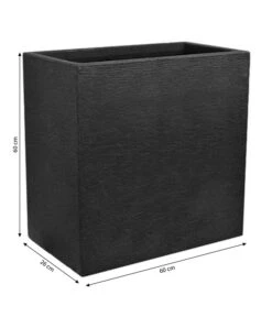 Dehner Kunststoff-Raumtrenner Palermo, Rechteckig, Anthrazit, Ca. B60/H60/T26 Cm -Gartenbedarfsgeschäft 3693611 WE BG 001 KunststoffPflanzkastenKubus60x26x60cmanthrazit