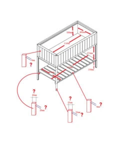 Habau Hochbeet Mit Aluminiumrahmen, Ca. B115/H89/T53,5 Cm 12 Habau Hochbeet Mit Aluminiumrahmen, Ca. B115/H89/T53,5 Cm -Gartenbedarfsgeschäft 4031183 WE DE 001 HochbeetAlu