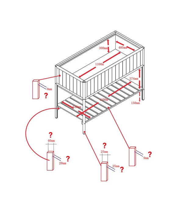 Habau Hochbeet Mit Aluminiumrahmen, Ca. B115/H89/T53,5 Cm 6 Habau Hochbeet Mit Aluminiumrahmen, Ca. B115/H89/T53,5 Cm – Bild 4