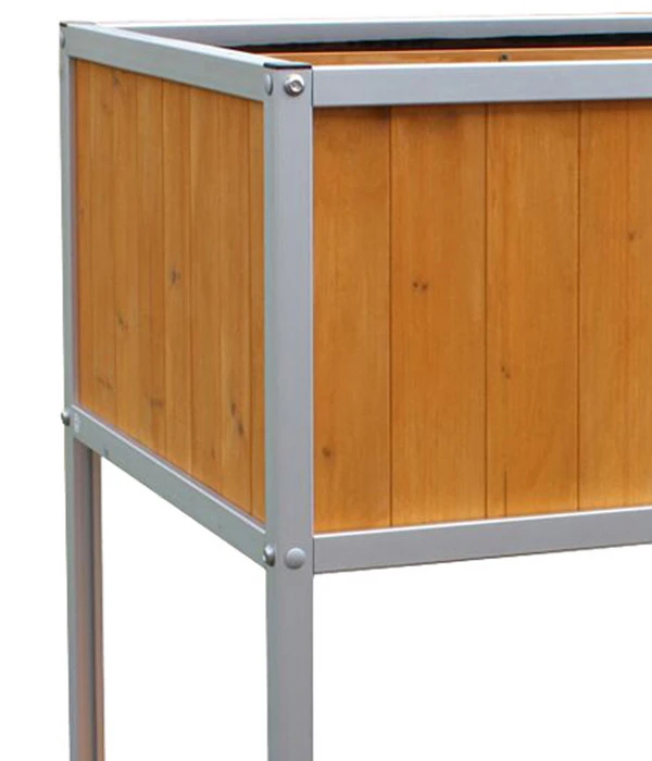 Habau Hochbeet Mit Aluminiumrahmen, Ca. B115/H89/T53,5 Cm 8 Habau Hochbeet Mit Aluminiumrahmen, Ca. B115/H89/T53,5 Cm – Bild 6