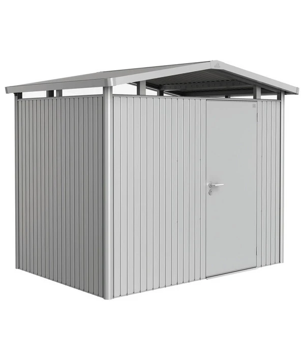 Biohort Metallgerätehaus Panorama® P2, Silber 3 Biohort Metallgerätehaus Panorama® P2, Silber