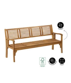 Dehner Klappbank Douglas, 4-Sitzer -Gartenbedarfsgeschäft 4069431 WE IG 001 DehnerKlappbankDouglas4Sitzer