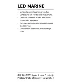 JUWEL® AQUARIUM Aquariumbeleuchtung LED Marine -Gartenbedarfsgeschäft 4095972 4095980 4095998 4096004 4096020 4096111 WE DE 009 EEKLabel JUWELLedMarine