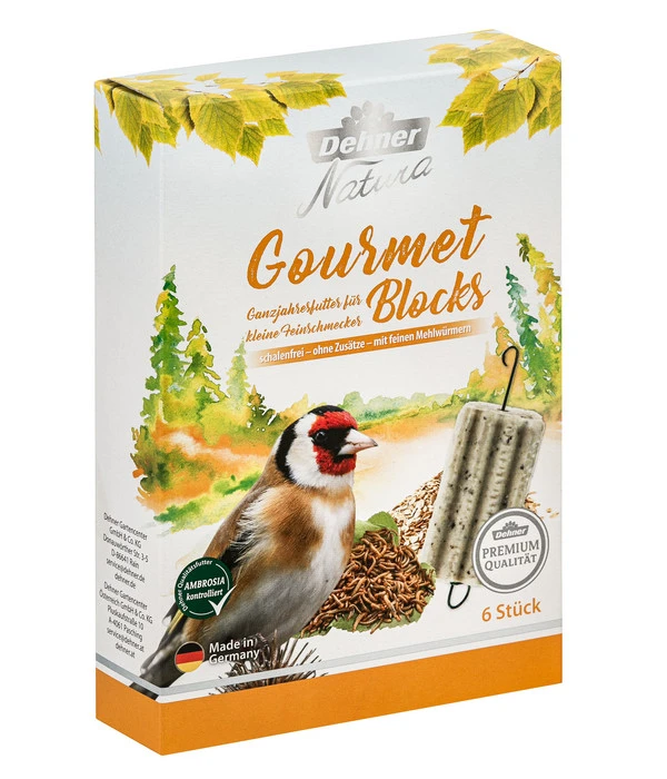 Dehner Natura Premium Wildvogelfutter Gourmet Blocks Mit Mehlwürmern 3 Dehner Natura Premium Wildvogelfutter Gourmet Blocks Mit Mehlwürmern