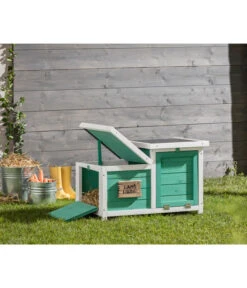 Dehner Nagerschlafhaus Happy Home Teatro, Türkis -Gartenbedarfsgeschäft 4261608 WE M 001 DehnerNagerschlafhausTeatro