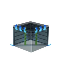 Biohort Metall-Komposter MonAmi®, Ca. B102/H86/T102 Cm -Gartenbedarfsgeschäft 4271581 WE FS 001 KOMPOSTER MONAMI DGRAU BELUEFTUNG