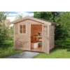 Weka Gartenhaus 123 Gr. 1, Ca. B306/H242/T239 Cm 2 Weka Gartenhaus 123 Gr. 1, Ca. B306/H242/T239 Cm -Gartenbedarfsgeschäft 4308433 WE FS 001 WekaGartenhaus28MM123GR 1NATUR