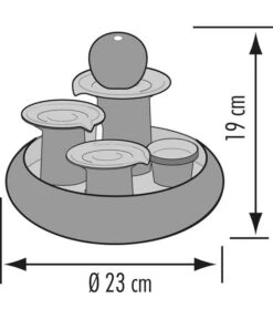 Seliger Zimmerbrunnen Trentino, Ø 23 X 19 Cm -Gartenbedarfsgeschäft 4317053 WE DE 001 SeligerZimmerbrunnenTrentinoGruen