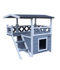 Dehner Lieblinge Katzenhaus Chalet, Ca. B78/H73/T55 Cm