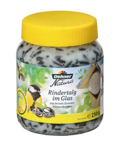 Dehner Natura Rindertalg Im Glas, Sonnenblumenkerne, 8 X 250 G -Gartenbedarfsgeschäft 4319513 MA FS 002 RindertalgImGlas