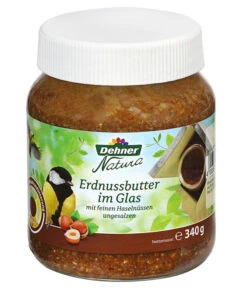 Dehner Natura Erdnussbutter Im Glas, Haselnuss, 8 X 340 G -Gartenbedarfsgeschäft 4358446 WE FS 001 DehnerNaturaErdnussbutterglasHaselnuesse340g