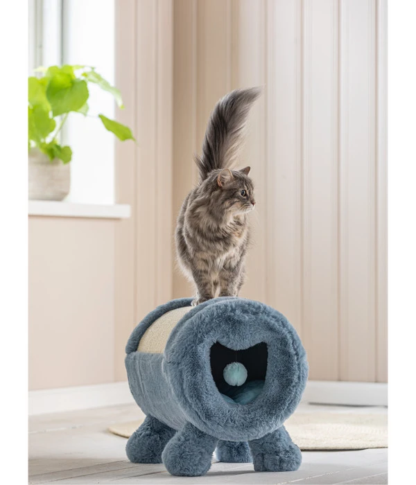 Dehner Premium Lovely Kratzhöhle Kratzen & Kuscheln, Ca. Ø30/B40 Cm 4 Dehner Premium Lovely Kratzhöhle Kratzen & Kuscheln, Ca. Ø30/B40 Cm – Bild 2