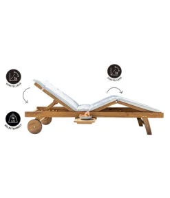 Dehner Rollliege Ravenna, Ca. B70/H89/T200 Cm -Gartenbedarfsgeschäft 4407086 WE FS 003 RollliegeRavenna