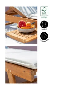 Dehner Rollliege Ravenna, Ca. B70/H89/T200 Cm -Gartenbedarfsgeschäft 4407086 WE IG 002 RollliegeRavenna