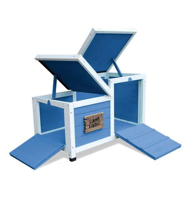 Dehner Nagerschlafhaus Happy Home Teatro, Blau, Ca. B70/H45/T43 Cm 3 Dehner Nagerschlafhaus Happy Home Teatro, Blau, Ca. B70/H45/T43 Cm