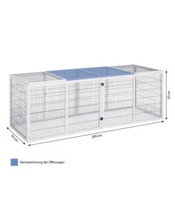 Dehner Freilaufgehege Happy Home Monumento, Ca. B200/H70/T70 Cm -Gartenbedarfsgeschäft 4447637 WE BG 001 DehnerFreilaufgehegeHappyHome2xMonumentoo