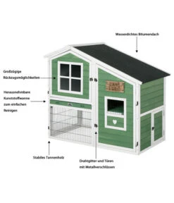 Dehner Nagerheim Happy Home Tempio, Ca. B140/H120/T78 Cm 13 Dehner Nagerheim Happy Home Tempio, Ca. B140/H120/T78 Cm -Gartenbedarfsgeschäft 4447645 WE IG 001 Dehner NagerheimHappyHomeTempio