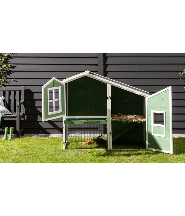 Dehner Nagerheim Happy Home Tempio, Ca. B140/H120/T78 Cm 5 Dehner Nagerheim Happy Home Tempio, Ca. B140/H120/T78 Cm – Bild 3