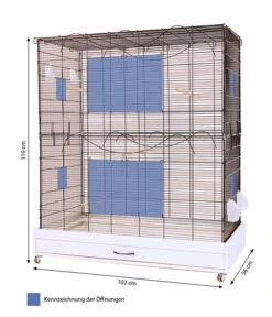 Skyline Vogelkäfig Yasmine -Gartenbedarfsgeschäft 4497079 WE BG 001 PPVogelkaefigYasmine