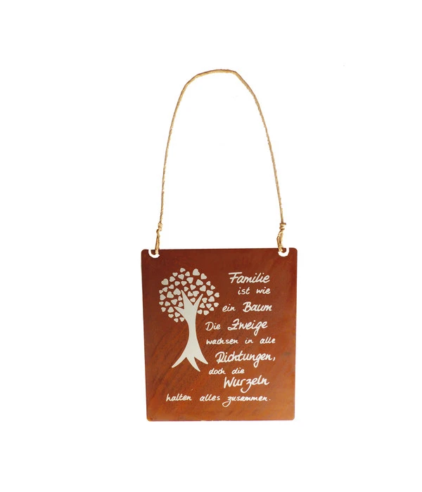 Badeko Metall-Tafel Wurzeln, B43/H24 Cm 3 Badeko Metall-Tafel Wurzeln, B43/H24 Cm