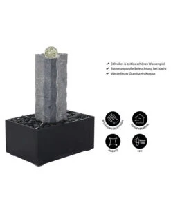 Dehner Granit-Gartenbrunnen Beata, Ca. B68/H85/T45 Cm -Gartenbedarfsgeschäft 5162235 WE IG 001 GranitBrunnenBeataNEU