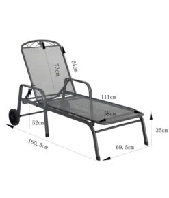 MWH Gartenliege Savoy, Ca. B81/H52/T187 Cm -Gartenbedarfsgeschäft 5312897 WE BG 001 MWHLiegeSavoy